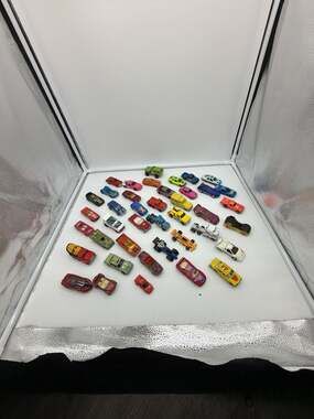 Assorted Lot of 41 Vintage Diecast Toy Cars and some are plastic.